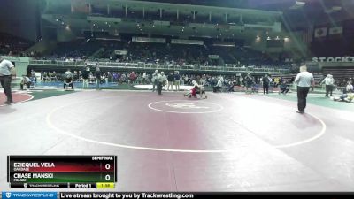 120 lbs Semifinal - Eziequel Vela, Oakdale vs Chase Manski, Folsom