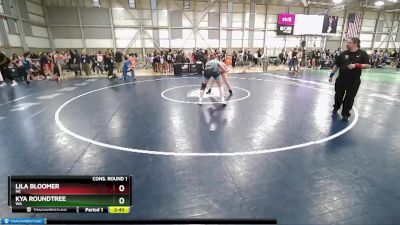 76 lbs Cons. Round 1 - Lila Bloomer, NE vs Kya Roundtree, WA