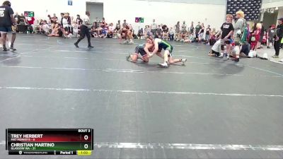 138 lbs Round 1 (6 Team) - Trey Herbert, Mat Monkeys vs Christian Martino, Glasgow WA