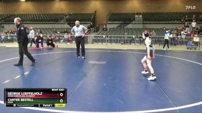 63 lbs Quarterfinal - George Loeffelholz, Moen Wrestling Academy vs Carter Bestell, Iowa