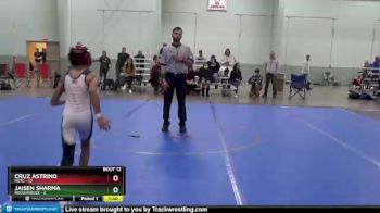 56 lbs Round 3 (8 Team) - Cruz Astrino, M2TC vs Jaisen Sharma, Roughhouse