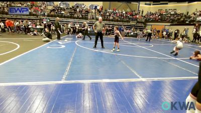 58 lbs Rr Rnd 3 - Sadie Baker, Mannford Pirate Youth Wrestling vs Tatum Howell, Mannford Pirate Youth Wrestling