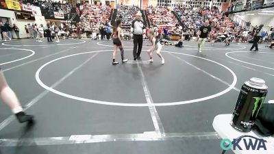 82 lbs Rr Rnd 1 - CARLEIGH CLARK, Lady Outlaw Wrestling Academy vs Justice Davis, Lady Outlaw Wrestling Academy