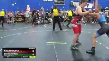 Round 2 (6 Team) - Rage Henderson, American Gladiators-Blue vs Brody Dickman, Olympia Black