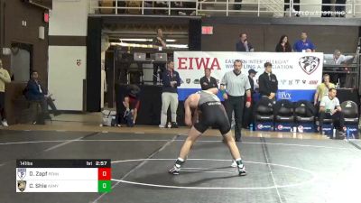 141 lbs Consolation - Doug Zapf, Penn vs Corey Shie, Army