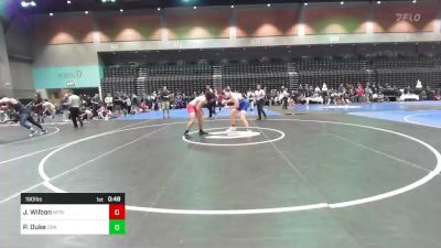 190 lbs Consi Of 32 #1 - Jace Wilbon, Mountain Ridge High School vs Preston Duke, Crook County