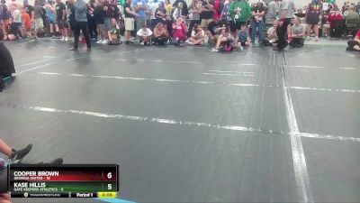 52 lbs Round 8 (10 Team) - Cooper Brown, Georgia United vs Kase Hillis, Gate Keepers Athletics