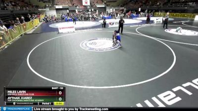 53 lbs Cons. Round 4 - Aythan Juarez, TUF California Wrestling Academy vs Miles Lavin, USA Gold Wrestling Club