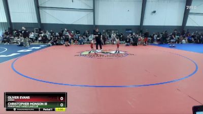 36-39 lbs Round 2 - Christopher Monson Iii, FordDynastyWrestlingClub vs Oliver Evans, NWWC