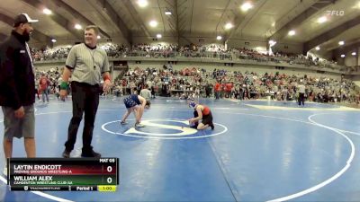 90 lbs Quarterfinal - Laytin Endicott, Proving Grounds Wrestling-A  vs William Alex, Camdenton Wrestling Club-AA