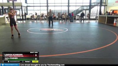 B-13 lbs Quarterfinal - Landon Schneider, North Liberty Wrestling Club vs Tate Starmer, LMWC