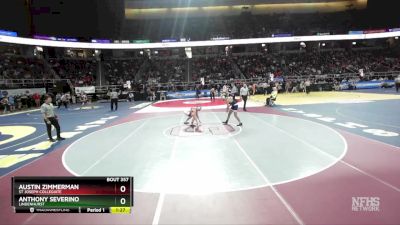 I-116 lbs Quarterfinal - Anthony Severino, Lindenhurst vs Austin Zimmerman, St Joseph Collegiate