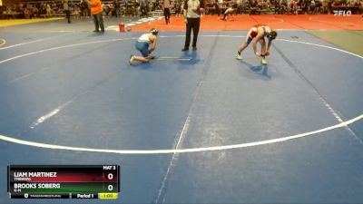 115 lbs Quarterfinal - Liam Martinez, TMBWWG vs Brooks Soberg, K-M