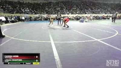 4A-126 lbs Quarterfinal - Logan Crawford, Cache vs Camden Webb, Cascia Hall