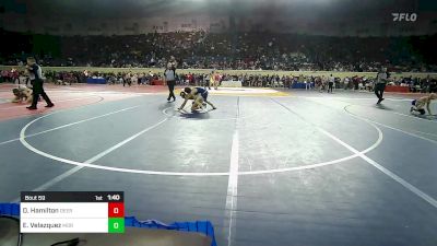 108 lbs Round Of 64 - Dylan Hamilton, Deer Creek Middle School vs Elijah Velazquez, Moore