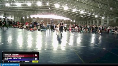 71 lbs Round 2 - Driggs Deeter, Sanderson Wrestling Academy vs Hudson Proctor, Utah