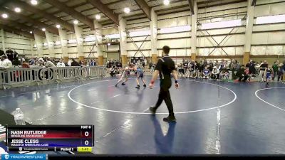 98 lbs Quarterfinal - Nash Rutledge, Ridgeline Riverhawks vs Jesse Clegg, Wasatch Wrestling Club