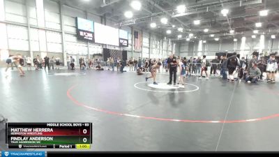 83 lbs Cons. Round 2 - Findlay Anderson, Team Aggression WC vs Matthew Herrera, Hermiston Wrestling