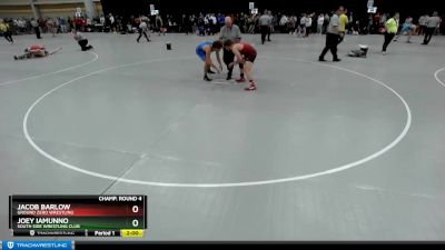 150 lbs Champ. Round 4 - Joey Iamunno, South Side Wrestling Club vs Jacob Barlow, Ground Zero Wrestling