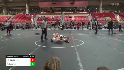 110 lbs 1st Place Match - Reid Joyce, Maize Wrestling Club vs Thunder Page, South Central Punishers