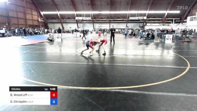 105A lbs Rr Rnd 1 - Brice Woodruff, Blue Ridge vs Santiago Chrisjohn, Journeymen