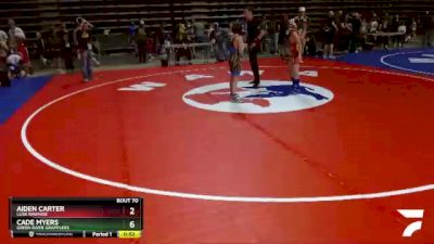 78 lbs Quarterfinal - Tarren Sarver, Touch Of Gold Wrestling Club vs Bryson Lopez, High Plains Thunder Wrestling Club