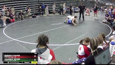 138 lbs Semis & 1st Wrestleback (8 Team) - Serenity Foster, Nebraska Blue vs Maverick Weyer, Kansas Aqua Lizard