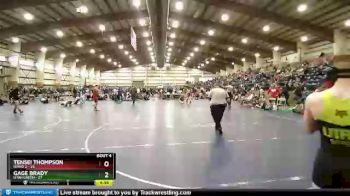 130 lbs Round 2 (4 Team) - Gage Brady, Utah Green vs Tensei Thompson, Idaho 2