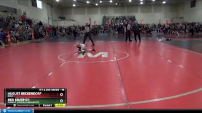 45 lbs Cons. Round 2 - Ben Kraemer, Pursuit Wrestling Minnesota vs August Beckendorf, BOLD