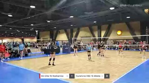 SG Elite 15 Roshambo vs Sunshine VBC 15 Westside - 2022 JVA West Coast Cup presented by Nike