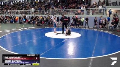 74 lbs Rr1 - Colter Campbell, Anchorage Youth Wrestling Academy vs Kye Montgomery, Valdez Youth Wrestling Club Inc.