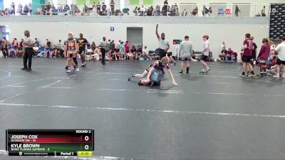 132 lbs Round 2 (4 Team) - Joseph Cox, Glasgow WA vs Kyle Brown, BHWC Florida Supreme