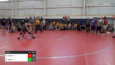 132 lbs Pools - Nick Vivian, Ohio Gold vs Harper Sipes, Phoenix W.C. - Red