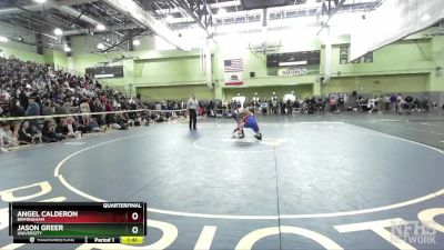 175 lbs Quarterfinal - Jason Greer, University vs Angel Calderon, BIRMINGHAM