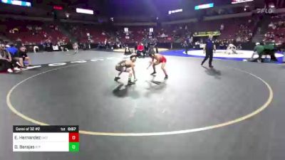 106 lbs Consi Of 32 #2 - Ezekiel Hernandez, Oakdale (SJ) vs Diego Barajas, St. Francis (CC)