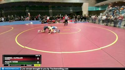 126 lbs Cons. Round 2 - Gabriel Aumiller, Mazama vs Mason Webb, La Pine