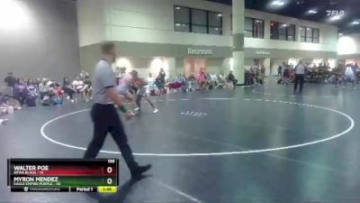 195 lbs Placement Matches (16 Team) - Myron Mendez, Eagle Empire Purple vs Walter Poe, NFWA Black