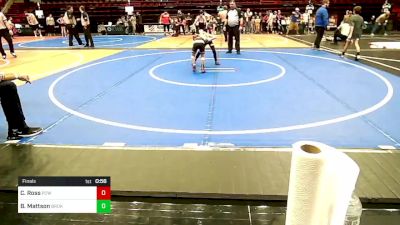 61 lbs Final - Cooper Ross, Ponca City Wildcat Wrestling vs Briggs Mattson, Broken Arrow Wrestling Club