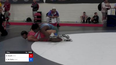 79 kg Cons 32 #1 - Demarcus Scott, Oregon vs Zahir McLean-Felix, Spartan Combat Rtc/ Tmwc