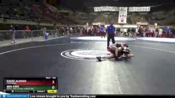 152 lbs Champ. Round 2 - Ben Kirk, Royal High School Wrestling vs David Alonso, California