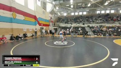 113 lbs Cons. Round 2 - Braylon Atencio, Cheyenne East vs Tanner Freeman, Thunder Basin High School