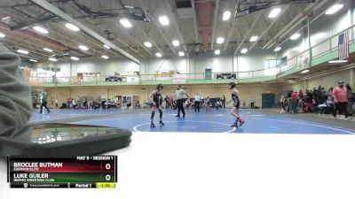 80 lbs Quarterfinal - BrocLee Butman, EIERMAN ELITE vs Luke Guiler, Repmo Wresting Club