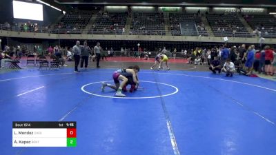 110 lbs Semifinal - Leland Mendez, Chesapeake vs Andrew Kapec, Benton