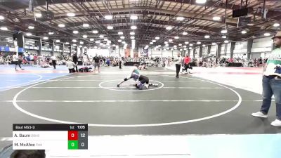 126 lbs Rr Rnd 3 - Aidan Baum, Doughboy vs Matthew McAfee, Felix Wrestling Academy Black