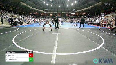 37 lbs Semifinal - Piper Norrell, Tuttle Wrestling vs Kimber Russell, Salina Wrestling Club