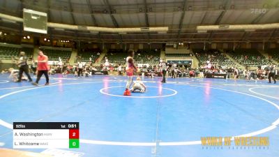 92 lbs Consi Of 16 #2 - Adonis Washington, Harvey Twisters vs Lincoln Whitcome, Waverly Area Wrestling Club