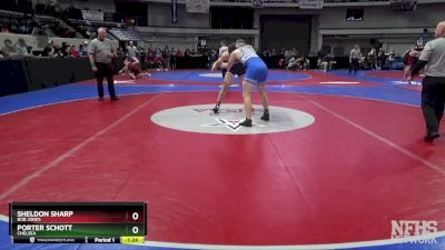 7A 190 lbs Quarterfinal - Sheldon Sharp, Bob Jones vs Porter Schott, Chelsea