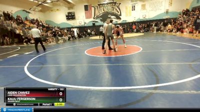 132 lbs Semifinal - Kaiju Fergerson, Shorecrest vs Aiden Chavez, Lake Washington