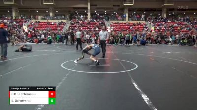 76 lbs Champ. Round 1 - Gabriel Hutchison, Chanute vs Brooks Doherty, Paola Wrestling Club