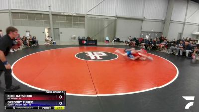 160 lbs Semis & 3rd Wb (16 Team) - Kole Katschor, Michigan vs Gregory Fuher, North Dakota Red